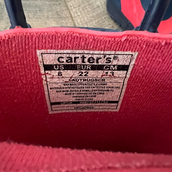 Ladybug carters rain boots, toddler size 6. - Picture 2 of 3